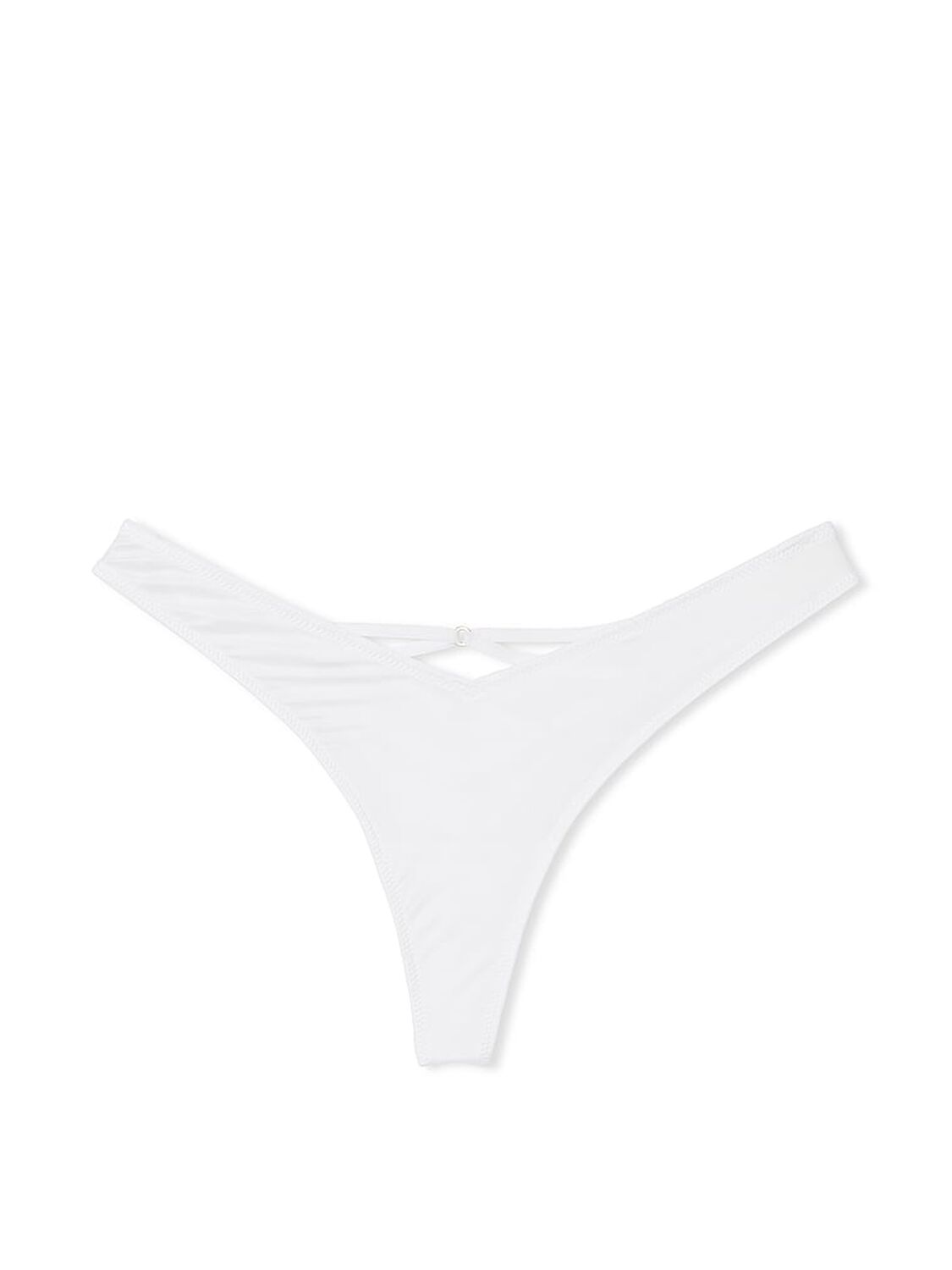 vs Very Sexy Strappy Back High-Leg Thong Panty Vs White 3 of 3 
