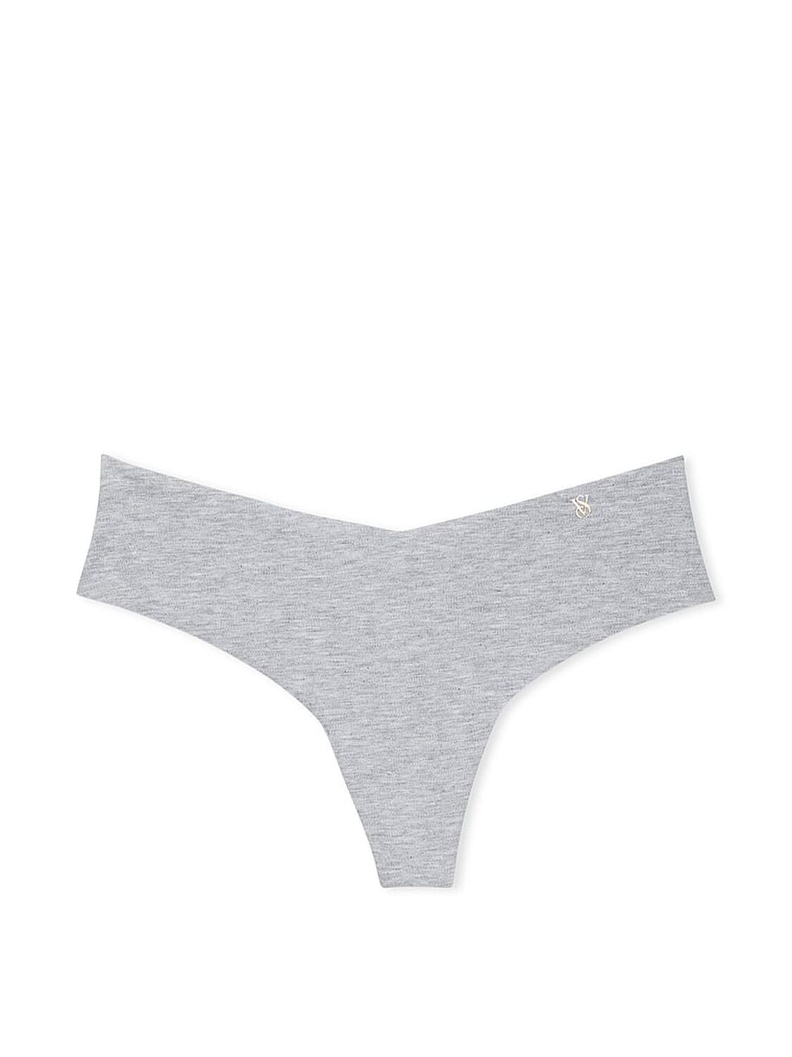 vs No-Show No-Show Cotton Thong Panty Heather Grey 1 of 1 