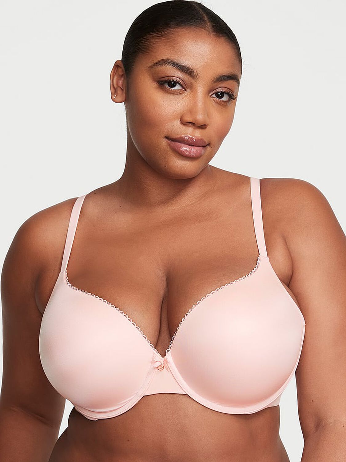 vs Body By Victoria Perfect Shape Push-Up Smooth Bra Purest Pink 1 of 4 