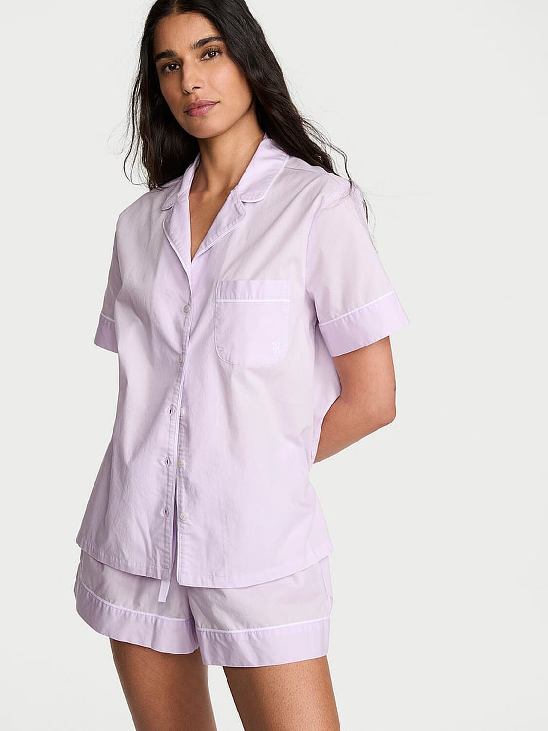 vs Victoria's Secret Heritage Cotton Short Pajama Set Perfume 1 of 2 