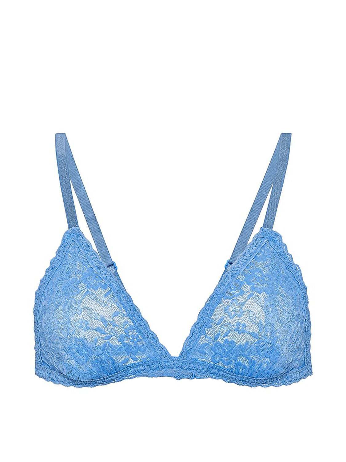 vs Victoria's Secret Lacie Unlined Triangle Bralette Blue Jasper 3 of 4 
