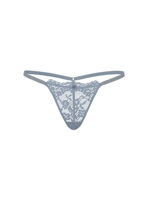 Twinkle Silver Lace V-String Panty
