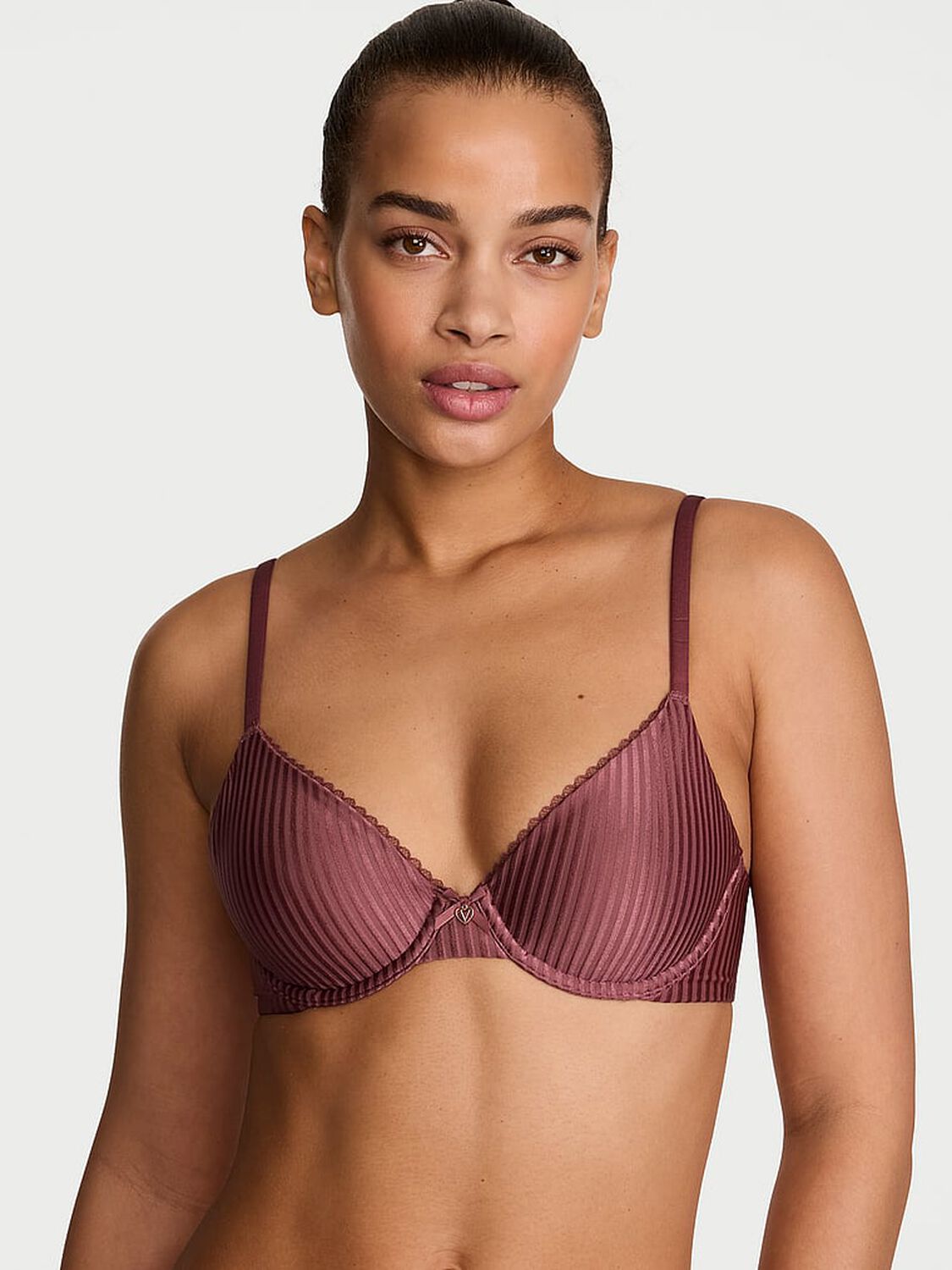 vs Body By Victoria Invisible Lift Unlined Demi Bra Morning Rose 1 of 3 