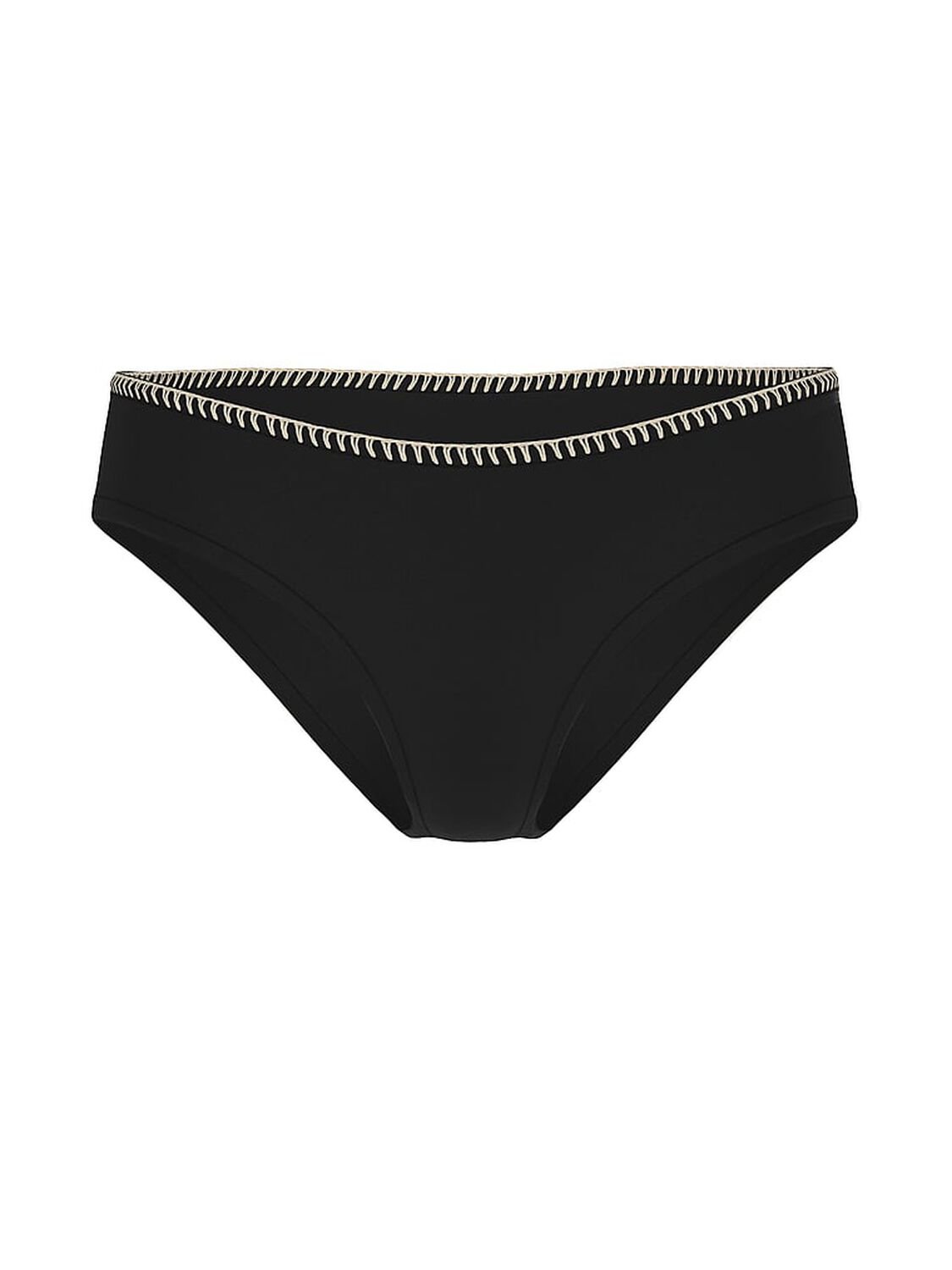 vs Victoria's Secret Swim Archives Crochet Scuba Bikini Bottom Pure Black 3 of 3 
