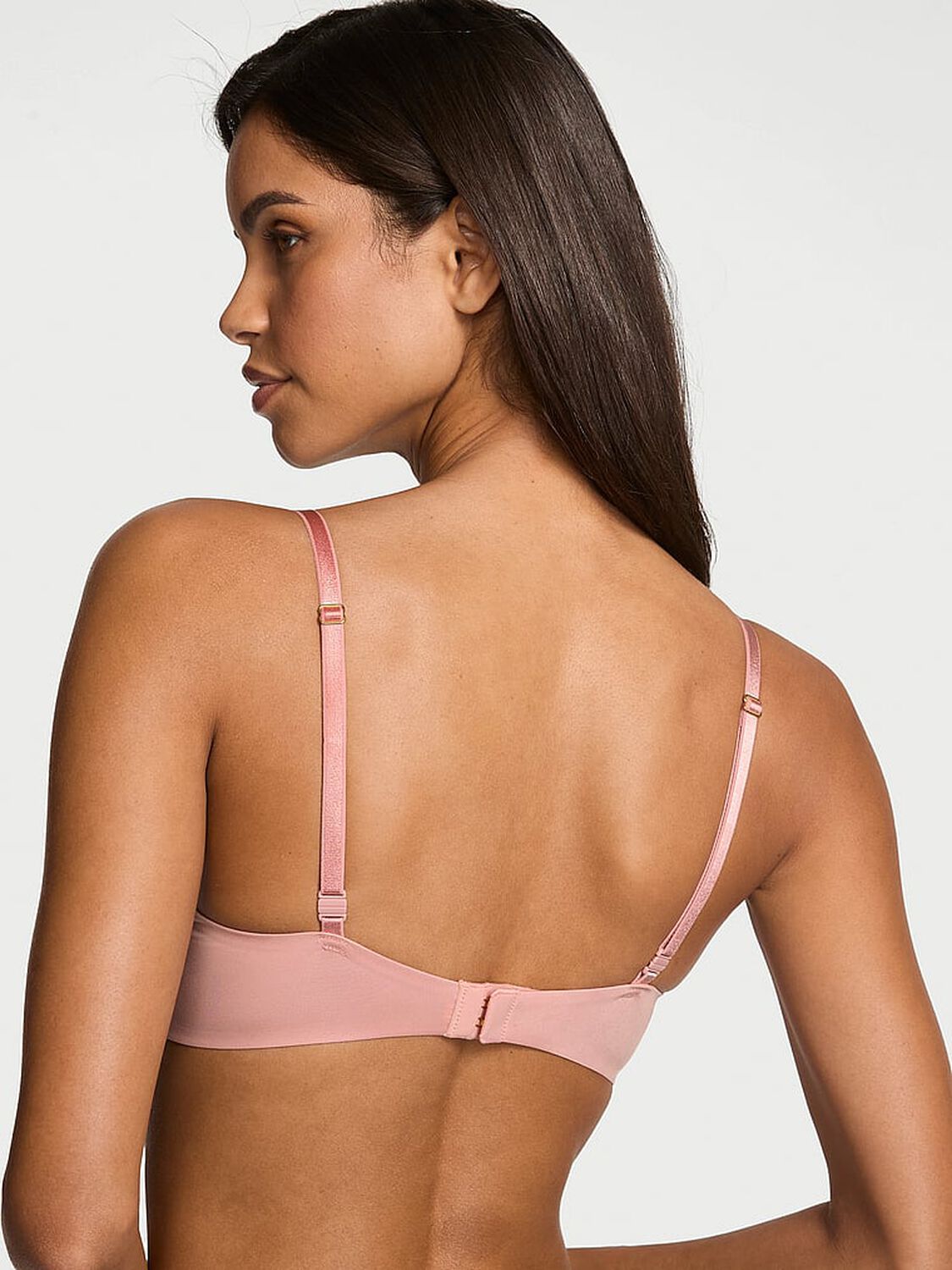 vs Very Sexy Bombshell Add-2-Cups Lace-Trim Push-Up Bra Royal Pink 2 of 3 