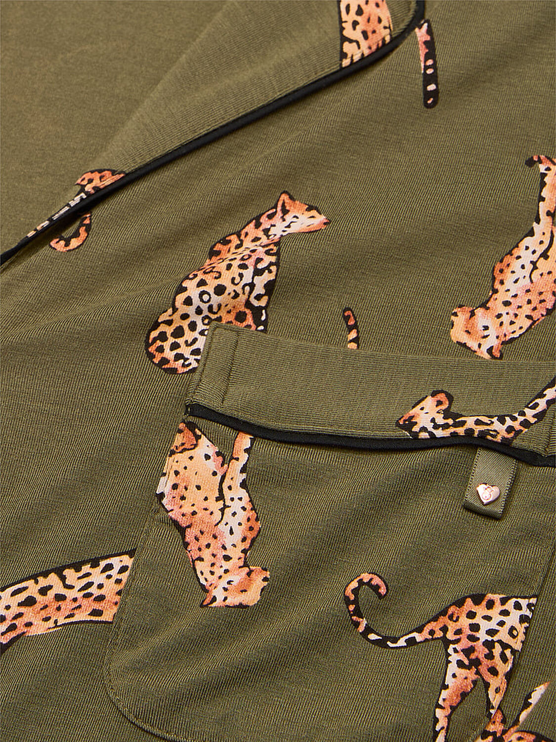 vs Victoria's Secret Modal Long Pajama Set Leopard 4 of 4 