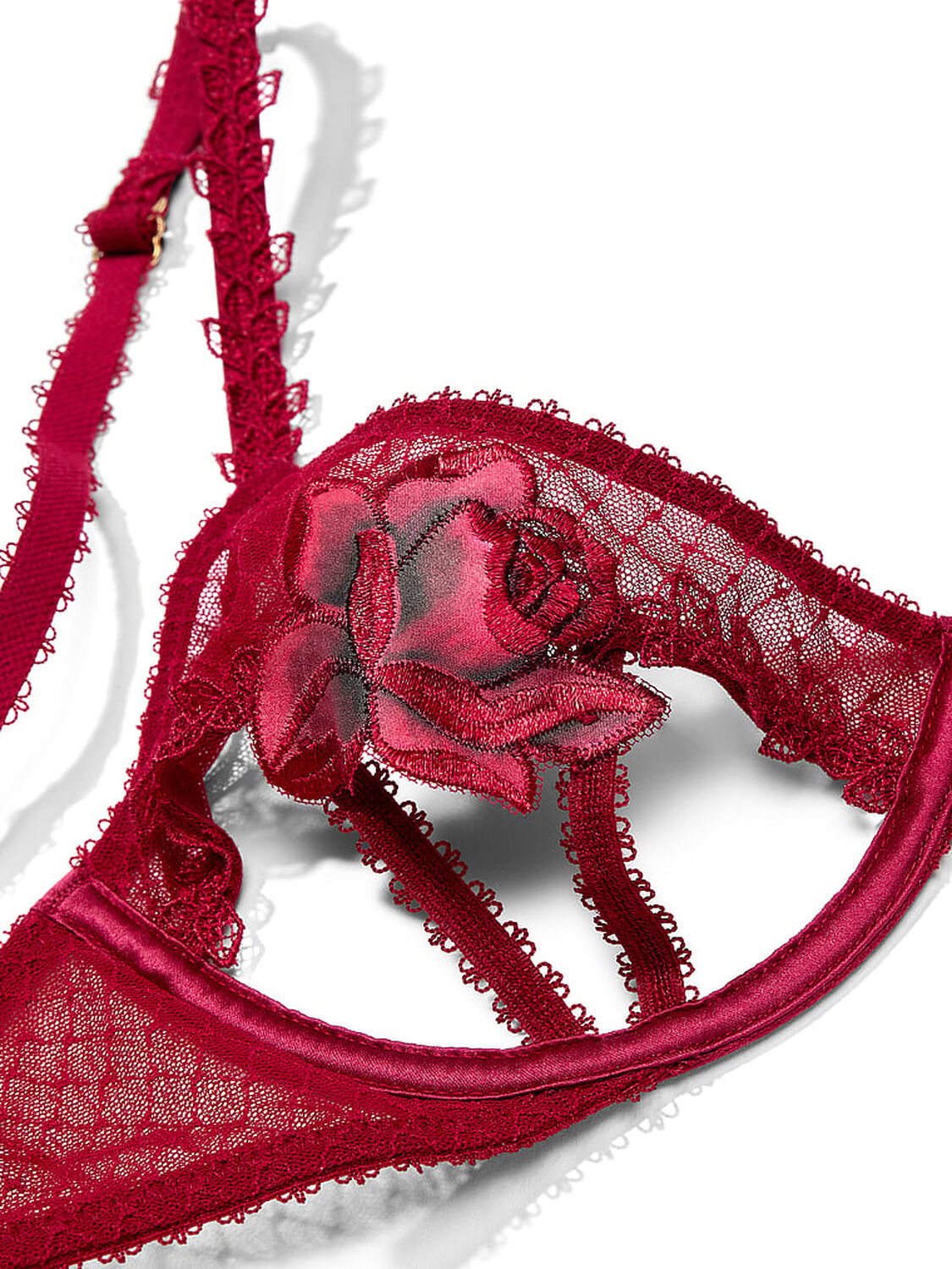 vs Very Sexy Red Rose Open-Cup Bra Red Lacquer 4 of 4 