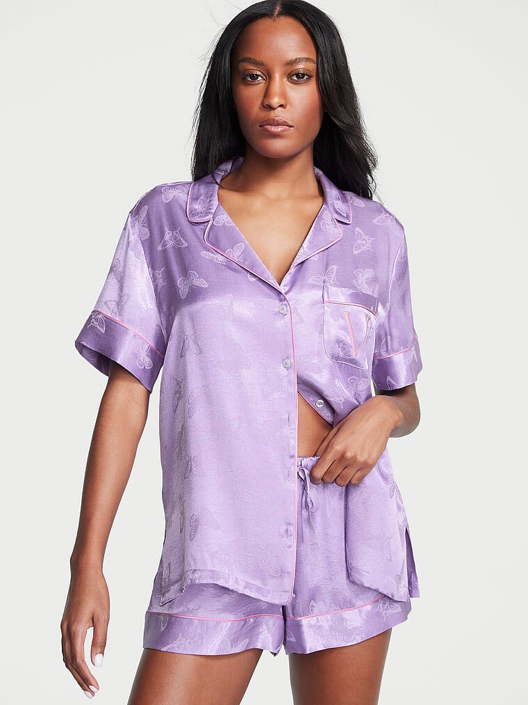 Satin Short PJ Set Secret Crush Victoria s Secret Australia