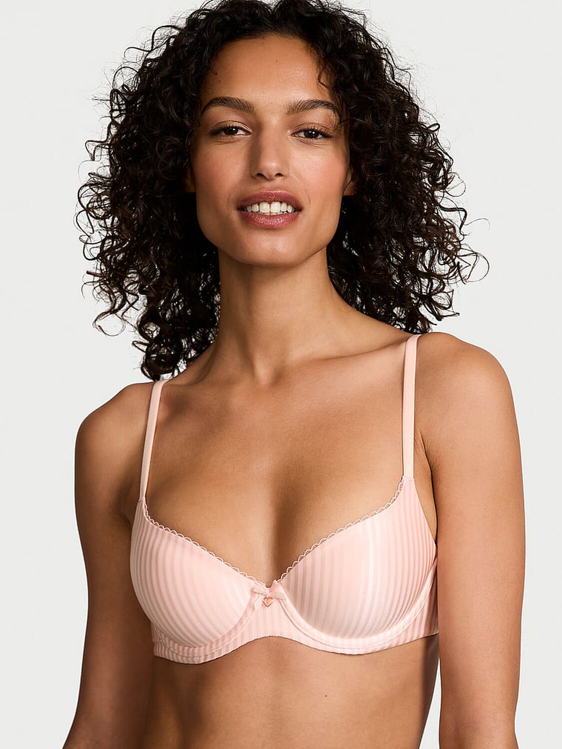vs Body By Victoria Lightly Lined Demi Bra Purest Pink 1 of 3 