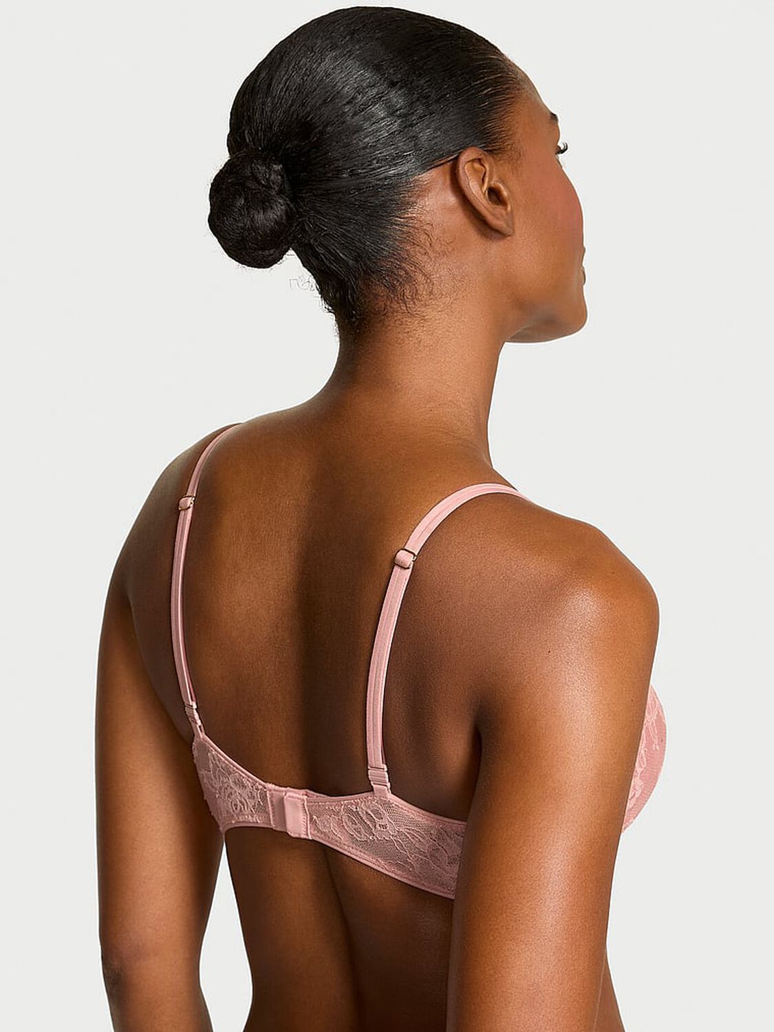 vs Very Sexy Rose Lace Shimmer Push-Up Bra Royal Pink 2 of 3 