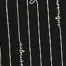 Modal Soft Long Pajama Set, Black Heart Stripes, swatch