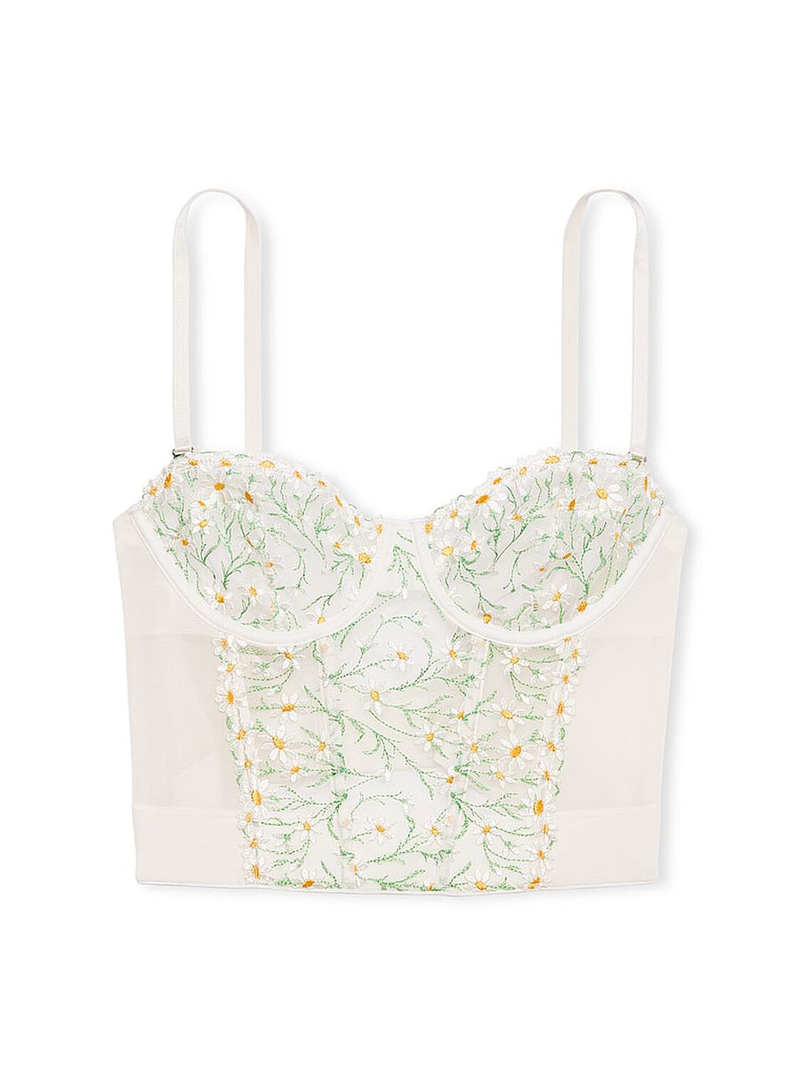 vs Dream Angels Daisy Chain Embroidery Strapless Corset Top 3 of 5 