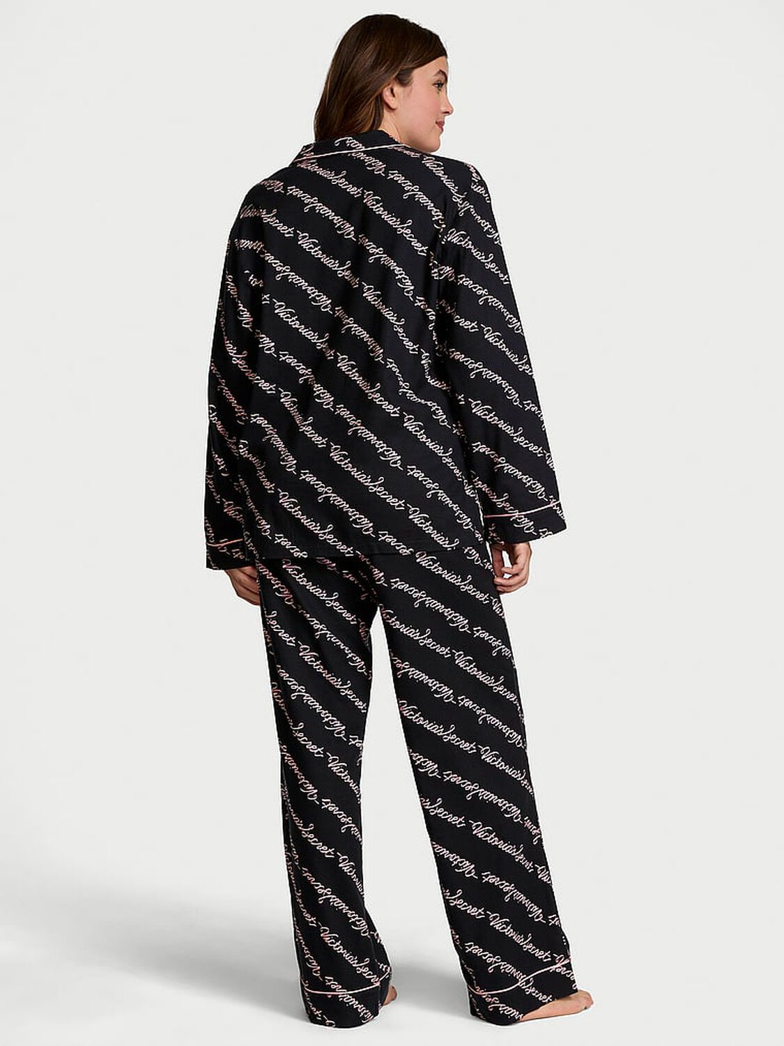 vs Victoria's Secret Flannel Long Pajama Set 2 of 4 