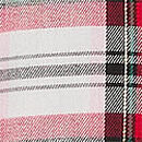 Flannel Short Pajama Set, White Traditional Plaid, swatch