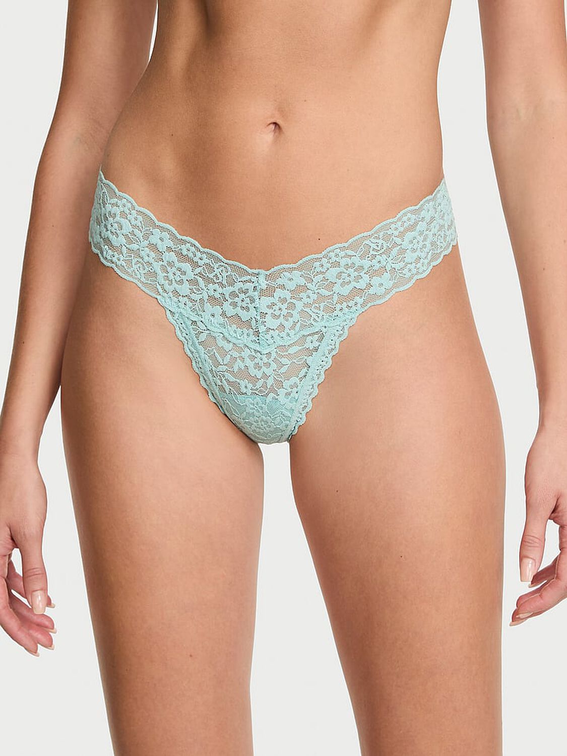 vs The Lacie Lace Thong Panty Canal Blue 1 of 3 