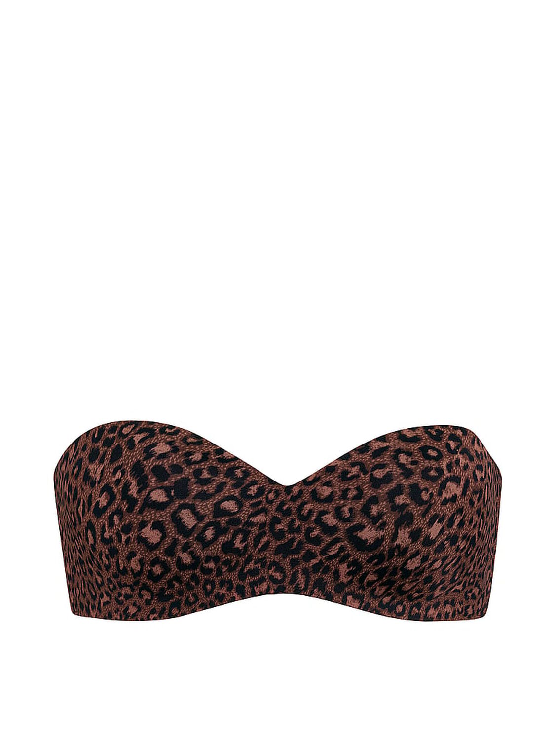 vs Invisible By Victoria&rsquo;s Secret Lightly Lined Sweetheart Strapless Bra Ganache Leopard 3 of 4 