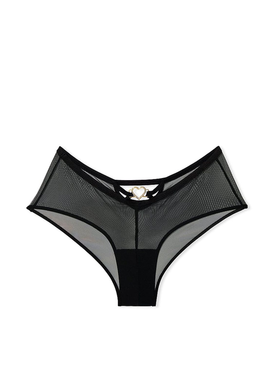 vs Very Sexy Heartware Mesh Cheeky Panty Black 3 of 4 