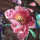 Dark Blossom Embroidery Garter Belt, Dark Blossom, swatch