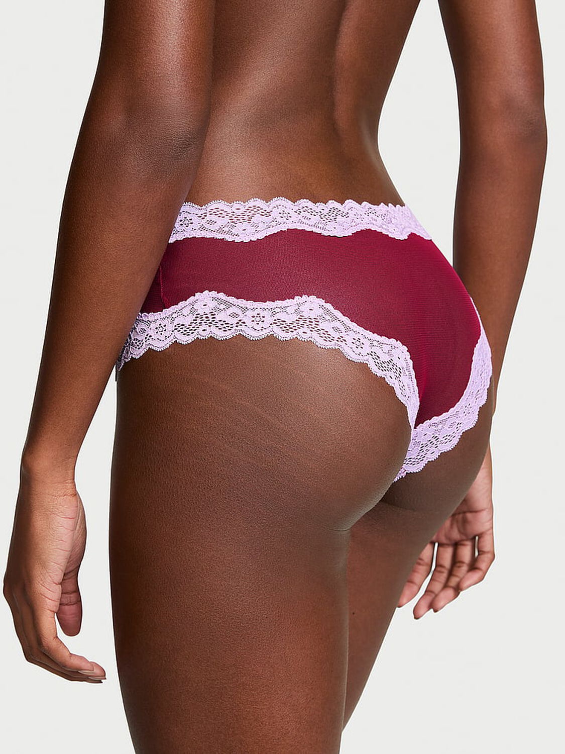 vs Victoria's Secret Tease Mesh Lace-Trim Cheeky Panty 2 of 3 