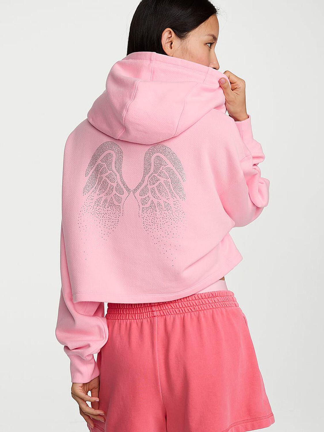 vs Angel Essentials VSFS '26 Vintage Fleece Hoodie Victoria Pink 3 of 4 