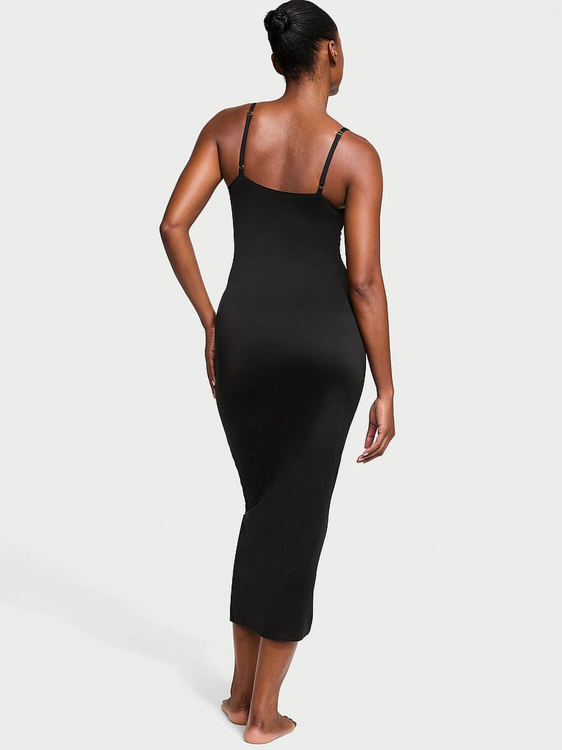 vs Victoria's Secret FeatherSoft� BODYWEAR Maxi Slip Dress Black 2 of 4 