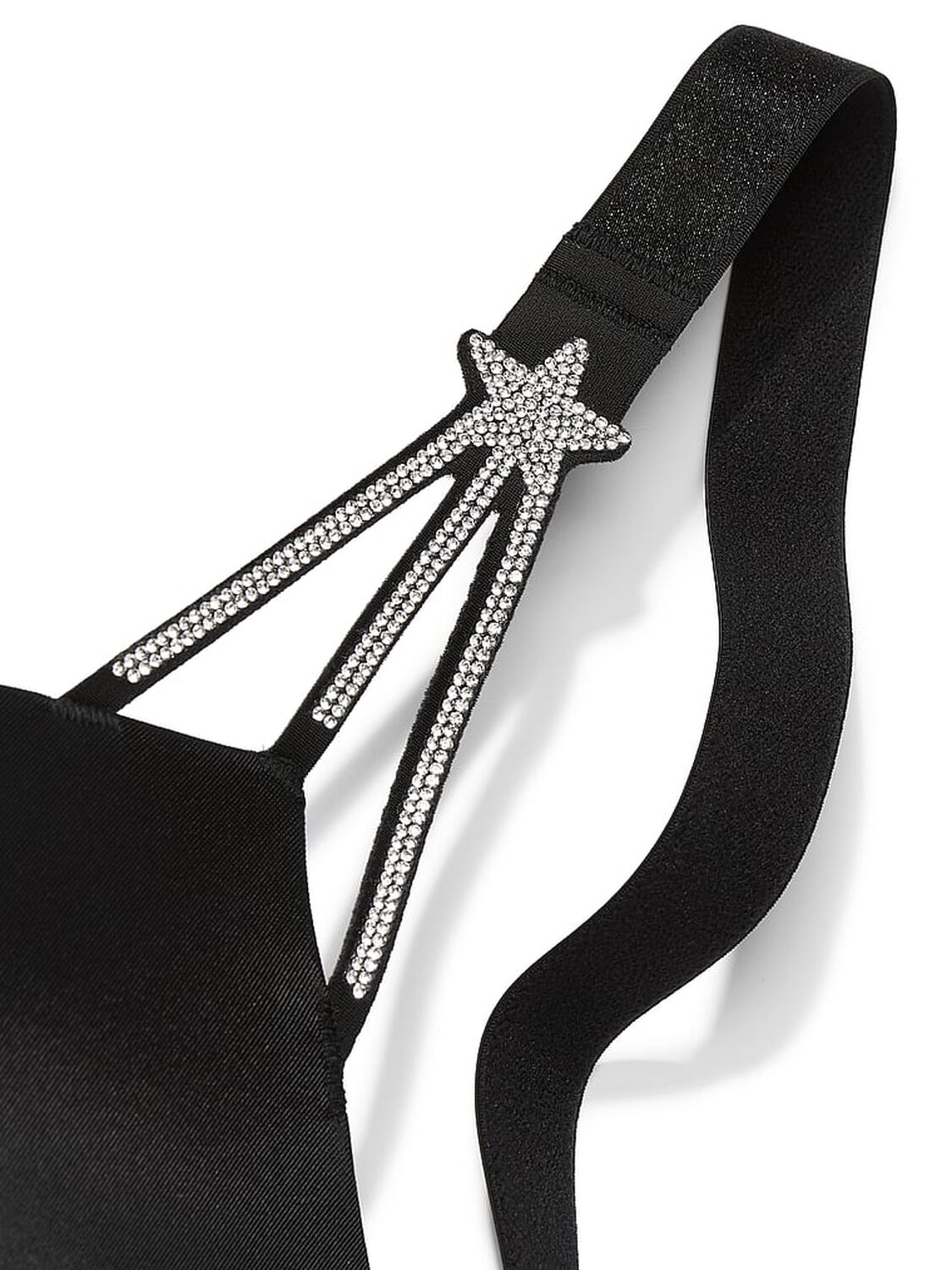 vs Very Sexy Starstruck Shine Strap Push-Up Bra Black 4 of 4 