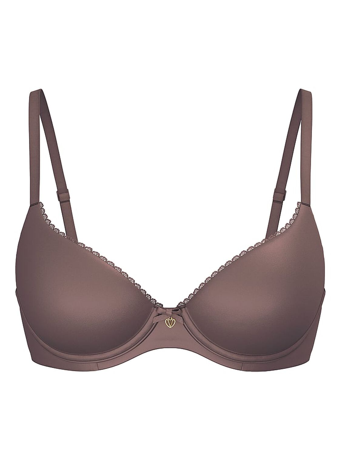 vs Body By Victoria Lightly Lined Smooth Demi Bra Cloudy Grey 2 of 2 