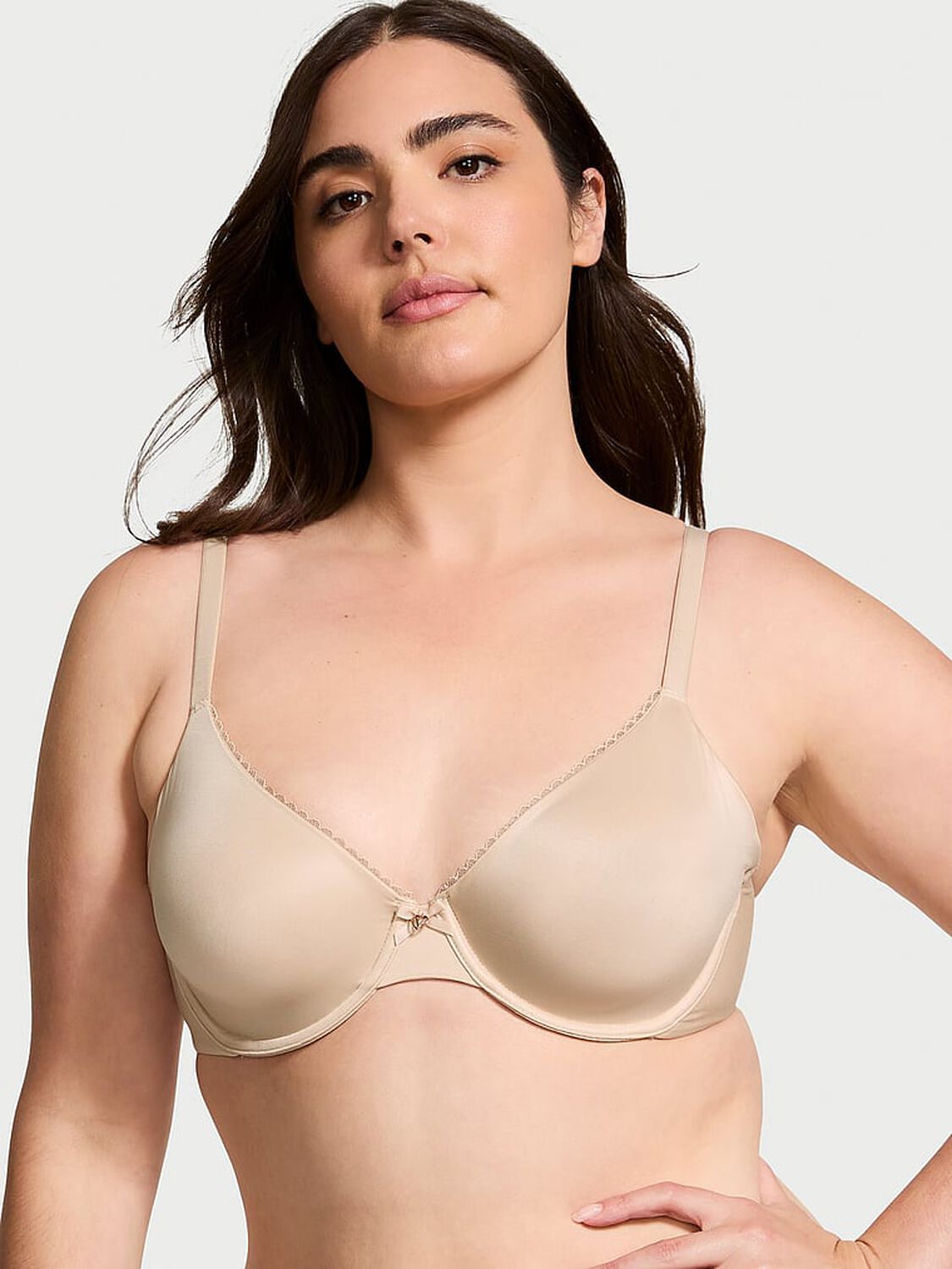 vs Body By Victoria Invisible Lift Unlined Smooth Demi Bra Marzipan 1 of 4 