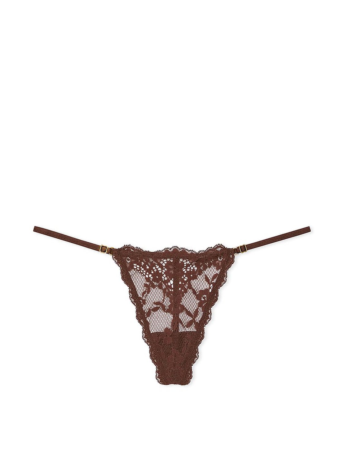 vs Dream Angels Lace Adjustable V-String Panty Ganache 3 of 3 