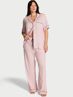 SoSoft&trade; Modal Short-Sleeve Long Pajama Set