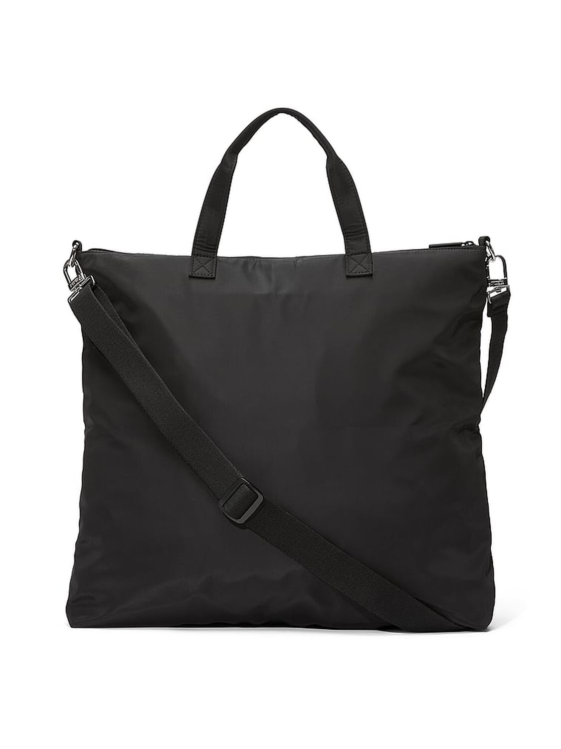 vs Pink Nylon Cargo Tote Bag Pure Black 2 of 3 