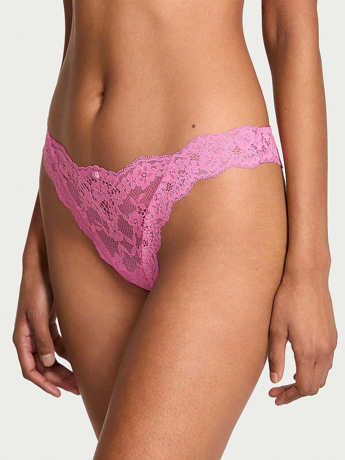 vs Dream Angels Lace Thong Panty Rose Garden 1 of 4 