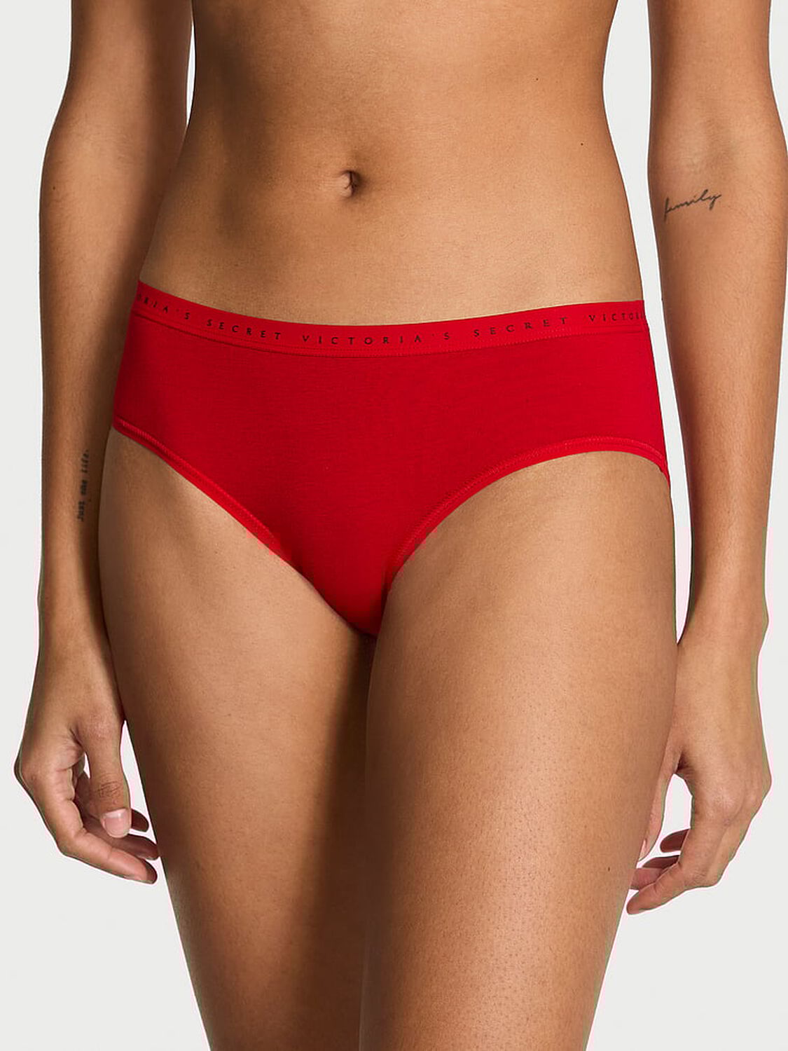 vs Victoria's Secret Stretch Cotton Hiphugger Panty Lipstick 1 of 2 
