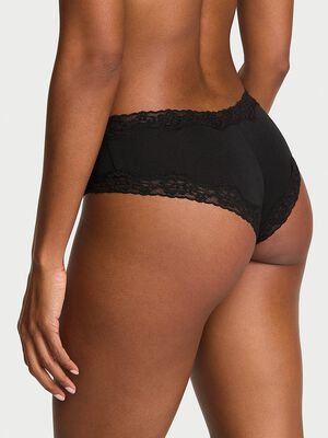 Cotton Lace-Waist Cheeky Panty