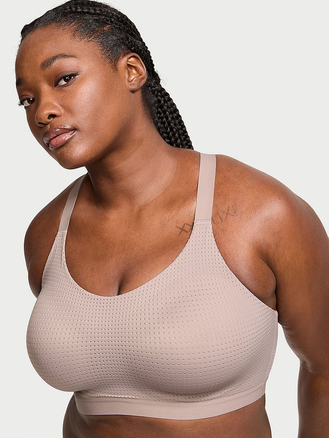 vs Vsx Lightweight Mesh Sports Bra Bare Taupe 1 of 4 