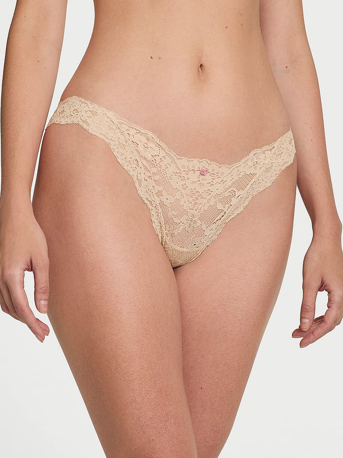 vs Dream Angels Lace Bikini Panty Marzipan 3 of 3 