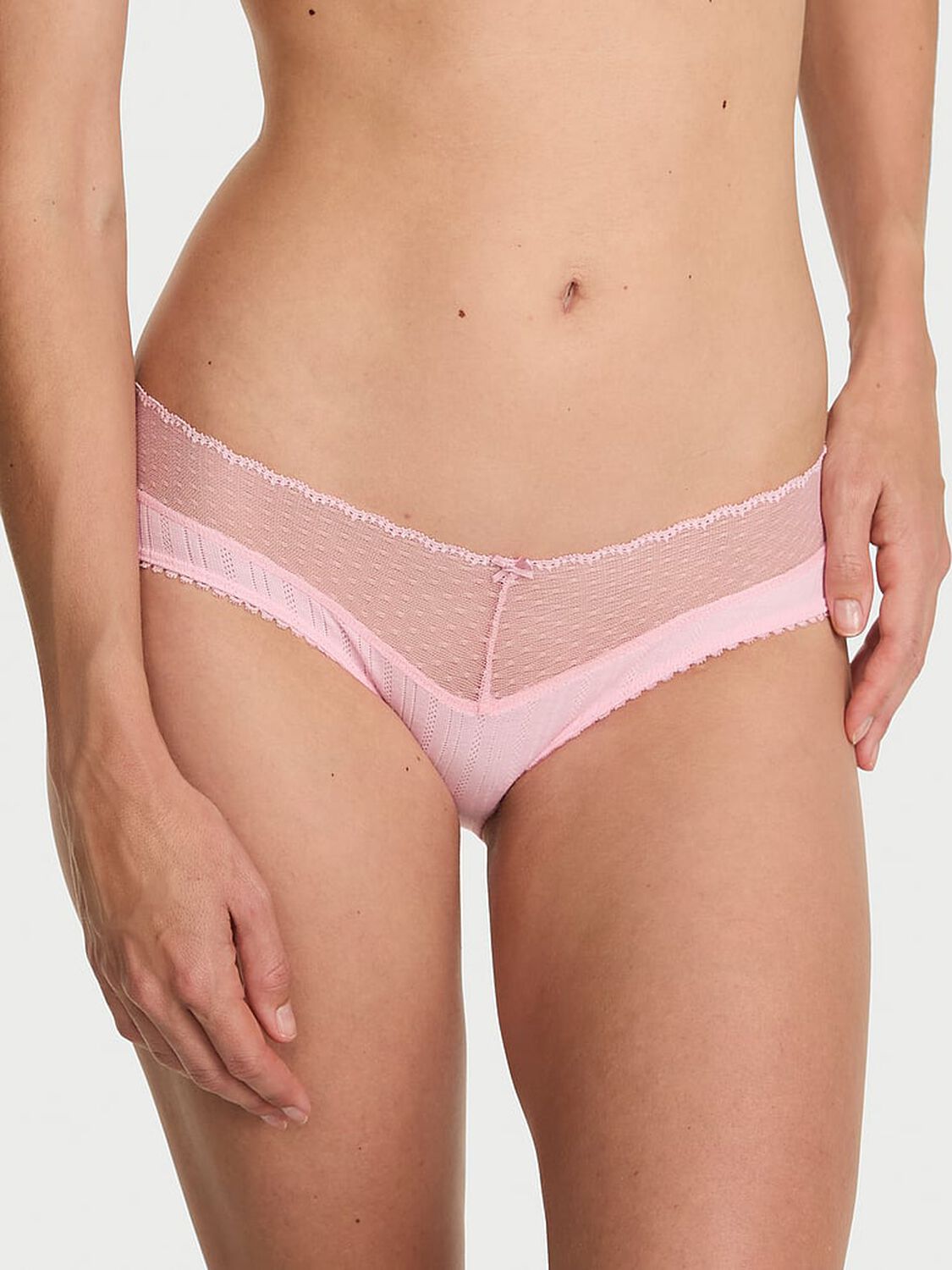 vs Victoria's Secret Lace Pointelle Hiphugger Panty Pretty Blossom 2 of 2 