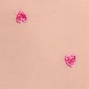 Wicked Unlined Hearts & Roses Embroidery Garter Teddy, Pink Hearts & Roses, swatch