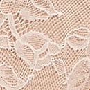 Gradient Shine Strap Rose Lace V-String Panty, Coconut White, swatch