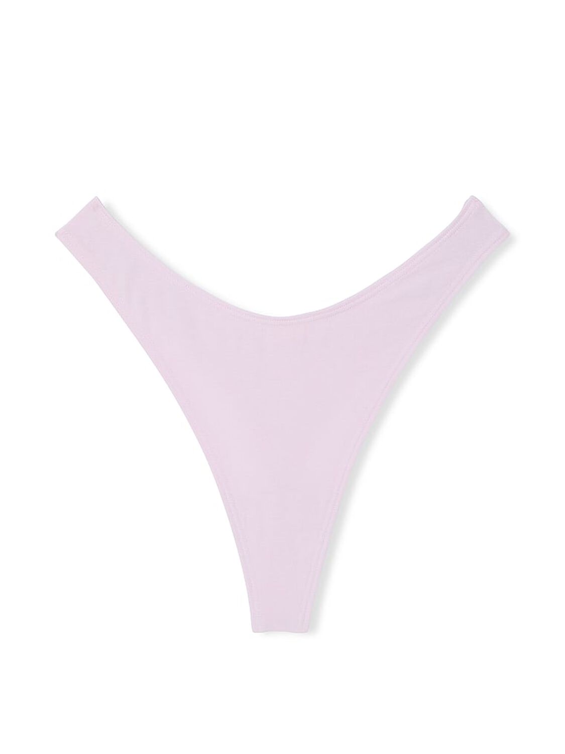 vs Victoria's Secret Stretch Cotton High-Leg Scoop Thong Panty Delicate Violet 3 of 3 