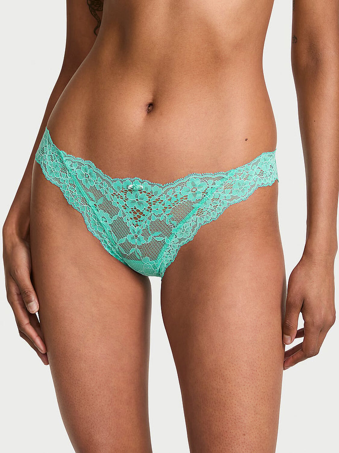vs Dream Angels Lace Bikini Panty New Scuba Blue Xdye 1 of 3 