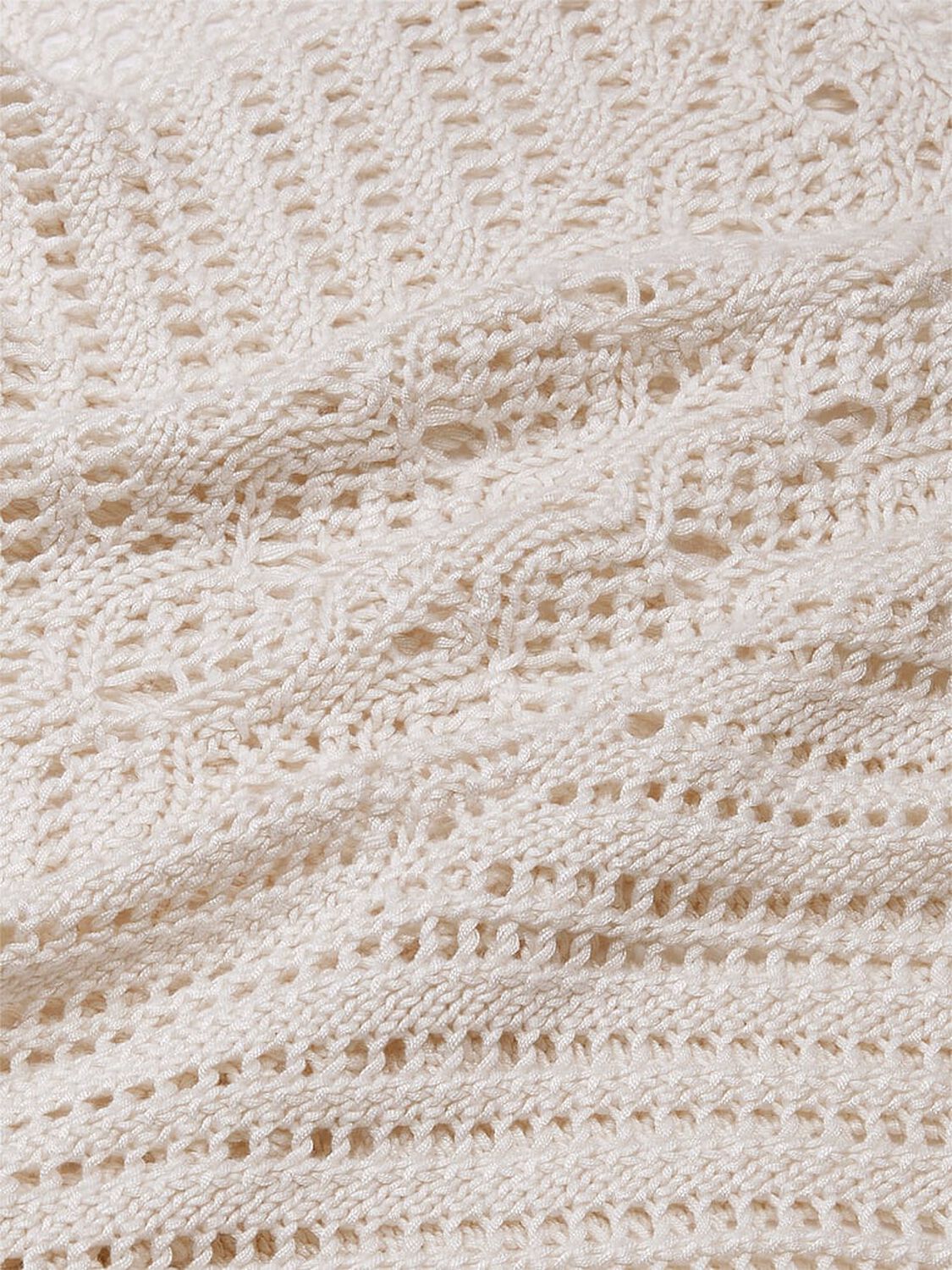 vs Victoria's Secret Swim Beachwear Crochet Cover-Up Dress Natural 5 of 5