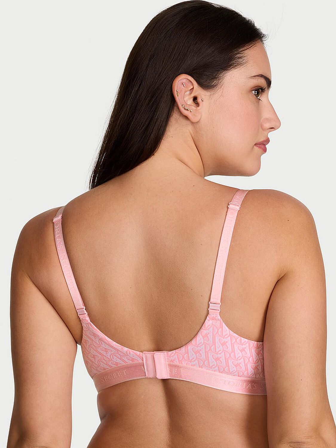 vs The T-Shirt Perfect Shape Cotton Push-Up Bra Pretty Blossom Logos 2 of 3 