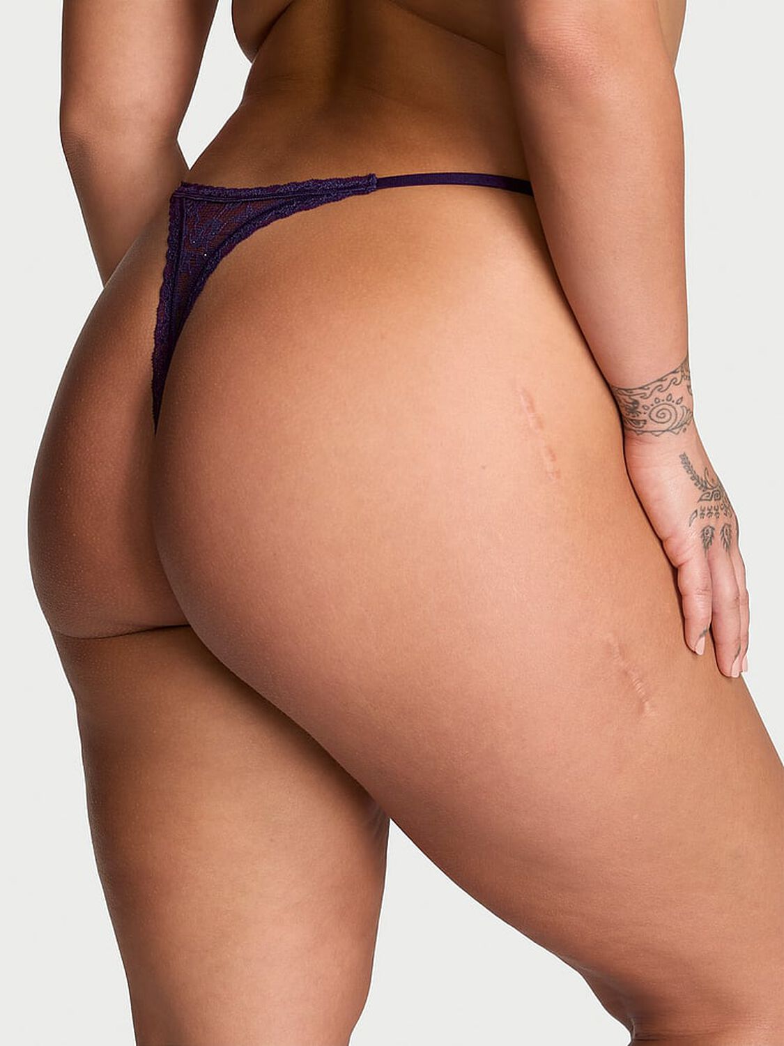vs The Lacie Sequin Posey Lace String Thong Panty 2 of 3 