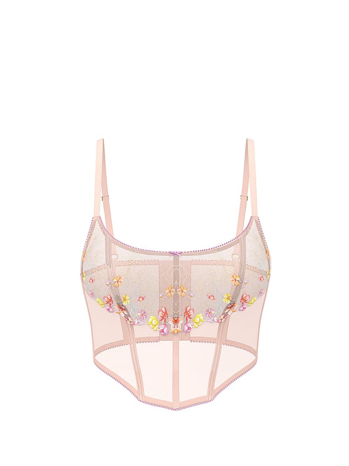 vs Dream Angels Bloom Embroidery Corset Top Rainbow Bloom 3 of 3 