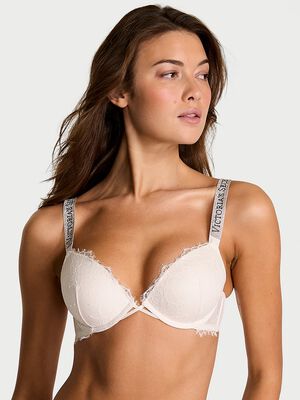 Shine Strap Lace Push-Up Bra