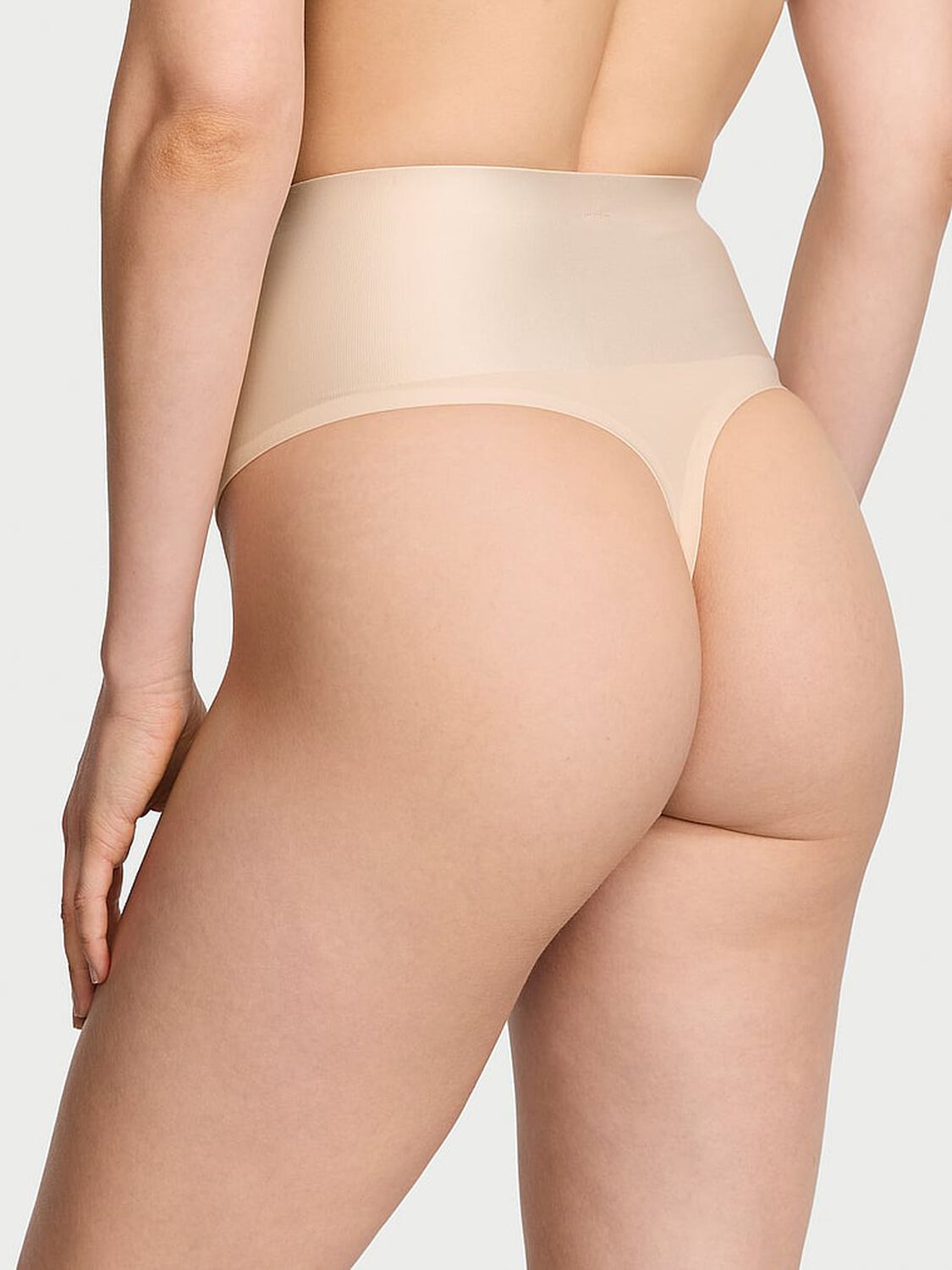 vs Body By Victoria Smoothing Shimmer Thong Panty Marzipan 2 of 4 