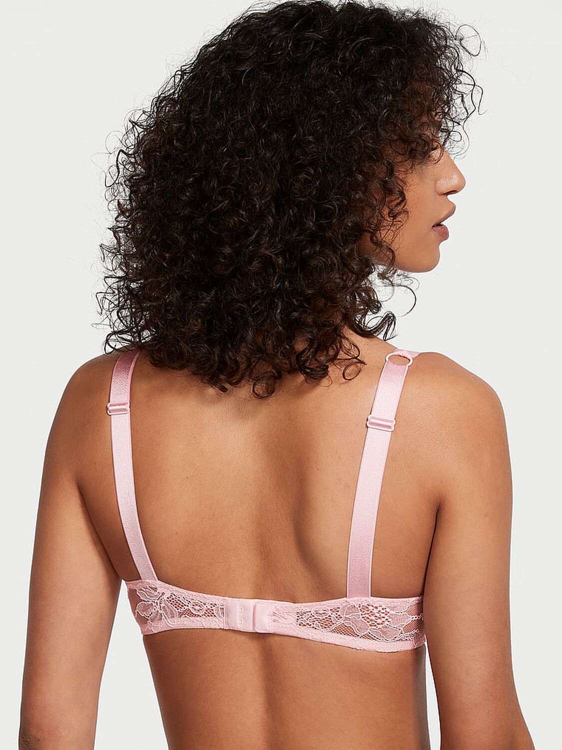 vs Very Sexy Shine Strap Lace Push-Up Bra Pretty Blossom 2 of 4 