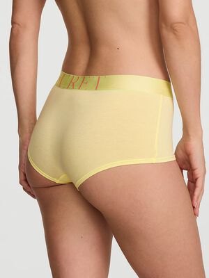 Exploded Logo Cotton Boyshort Panty