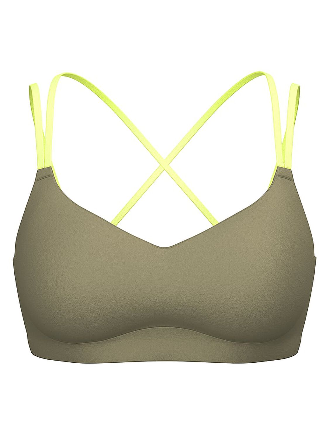 vs Vsx VSX Elevate� Chroma Contours Plunge Sports Bra Desert Cactus 3 of 3 